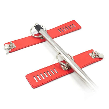 BDSM Kit Leg Spreader Bar Handcuffs Ankle Cuffs Bondage Restraints Open Mouth Gag SM Sex Toys For Couples Bedroom Adult Games