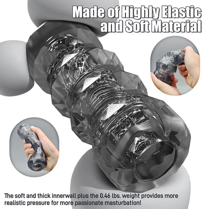 Soft Pussy Vagina Masturbation Products Male Silicone Masturbator Cup Penis Trainer Adult Endurance Vacuum Pocket Cup For Adults