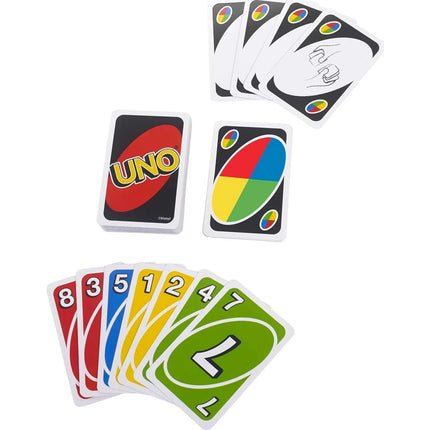 100% Original Mattel UNO Card Game Deck Poker Board Games 112 Playing Card Game Christmas Gift Card Game Games for Kids