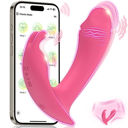 APP Control Wearable Dildo Vibrator for Women Clitoris Stimulator G-Spot Massager Female Anal Butt Plug Vibrating Adult Sex Toys