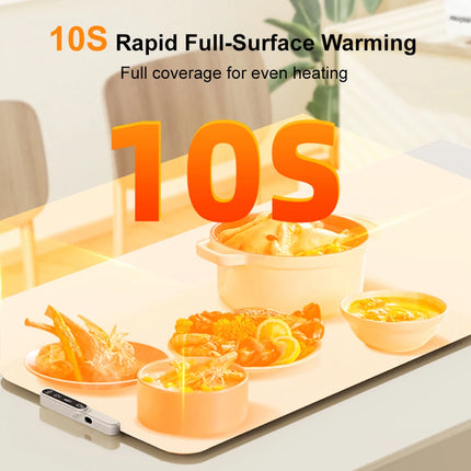 Electric Warming Plate Fast Heating Food Warmer Tray Portable Food Heater Foldable Silicone Dining Table Food Coffee Warming Mat