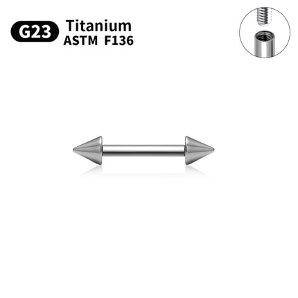 1/5pcs Internal thread Piercing G23 Titanium ASTM F136 14G 16G Jewelry Long Industrial Barbell earrings Sexy Barbell Tongue nail