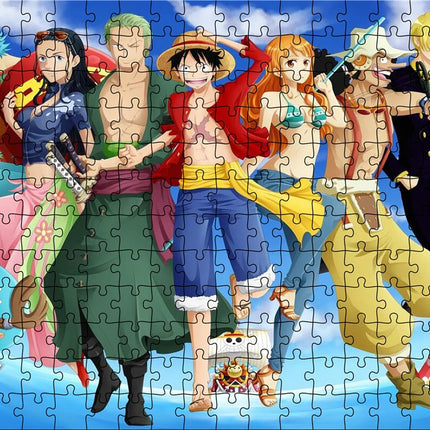 Jigsaw Puzzle One Piece Luffy 1000 Pieces Puzzle Game Assembling Puzzles for Adults Puzzle Toys Kids Children Home Games Toys