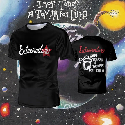 New Extremoduro Rock Band Letter Print T-shirt 2026 Street Outdoor Trendy Hip-hop Apparel Fan Casual Fashion Top Men's Gift
