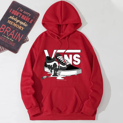 Exclusive printed cotton hoodie for men and women loose casual hooded pullover unisex sports fitness Autumn and winter
