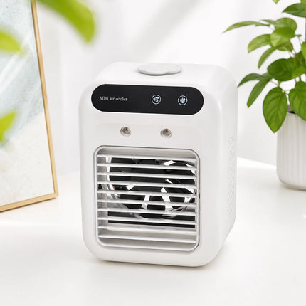 Spray Fan  Portable Small Air Conditioning Fan Humidifier 2/4 Speed Settings Powerful Wind Force for Outdoor Travel Spray Fan