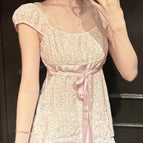 pink floral / M