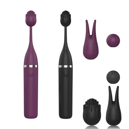 10 Mode Clitoral Nipple Vibrator G-Spot 3 Heads Clitoral Stimulator Anal Vibe Masturbator Adult Toy for Women Man Couple