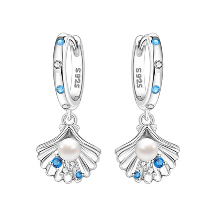 Hot Sale Original 925 Sterling Silver Zircon Pink Paw Print Earrings Heart Flower Leaf Design Women Party Jewelry Gift Ear Loops