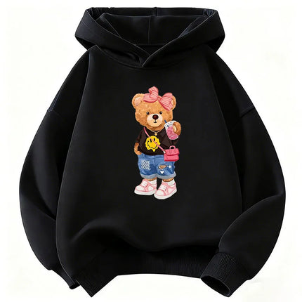 Graphic 2026 Y2k Hip Hop Bear Hoodie Kids Children's Sweatshirt Hoody for Boys Girls Casual Hoodies Hip Hop Clothes