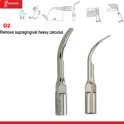 Original Woodpecker Dental Scaler Tips Ultrasonic Scaling Tip G1 G2 G3 G4 G5 G6 G7 G8 Fit For EMS UDS