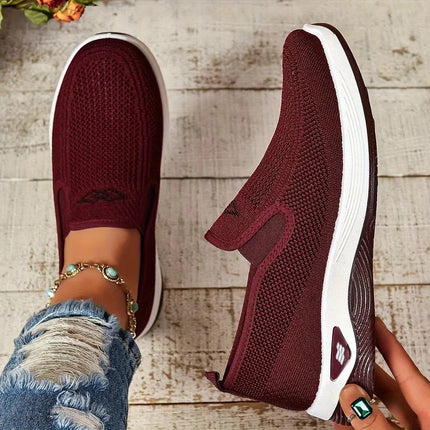 Women's shoes, women's sports shoes, lazy people can wear breathable casual shoes with mesh