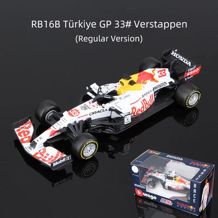 Bburago 1:43 Verstappen F1 Alloy Car Model Red Bull Racing RB16B RB19 RB20 RB21 Static Diecast Toy