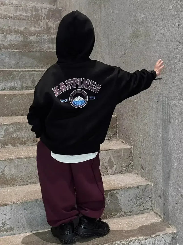 Trendy Brand Children's Sweatshirt Autumn Collection 2023 New Style Korean Design Mid To Large Boys Pullover Hoodie
