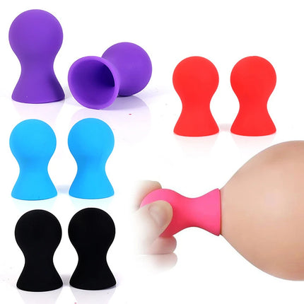 [YA]2Pcs Nipple Sucker G Spot Nipple Pump Suction Cup Breast Massager Clitoris Stimulator No Vibrator Sex Toys For Woman Couples