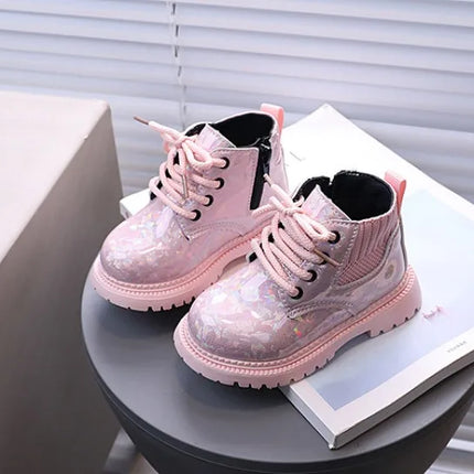Winter Girls New Short Boots Children British Style Soft Sole Lightweight Boots Ankle-high Unisex Boys Shoes Size 21-30