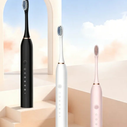 Electric Ultrasonic Toothbrush 6-Speed USB Rechargeable Waterproof Soft Bristles for Adults And Couples