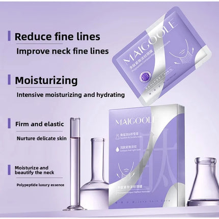 Peptide Firming Neck Mask Lifting And Firming Neck Skin Reduce Fine Lines Deeply Moisturize Makes Skin Glow Nourishing Neck Care