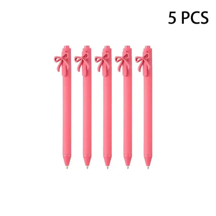 * 5PCS Pink Black Cute Butterfly Pen For Birthday Wedding Valentine's Day Carnival Celebration Party Favor Gift Bag Filler Prize