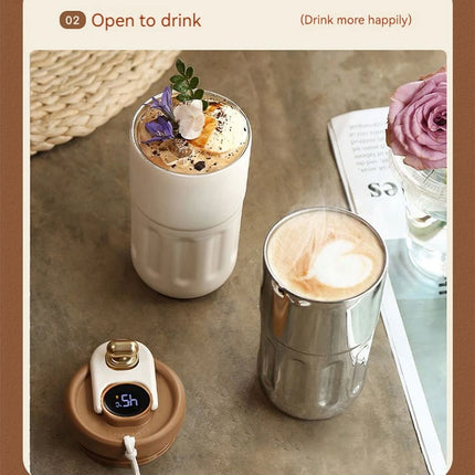 450ML Stainless Steel Thermo Water Bottle LED Temperature Display Coffee Cup Keep Cold and Heat Thermal Mug Travel Vacuum Flask