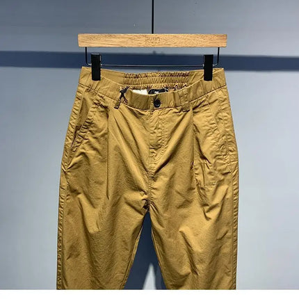 Quick-drying Thin Versatile Solid Color Loose Fashion Harren Long Summer Men's Comfortable Small Feet Casual Pants