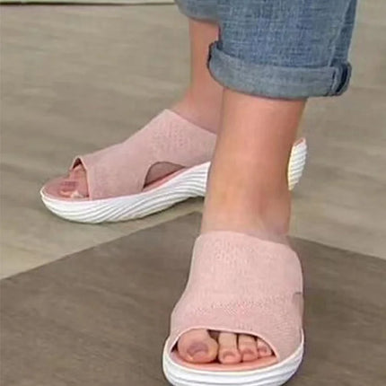 Women's Sandals Low Heels Sandals Shoes For Woman Summer Sandals Wedge Heel Slippers Summer Shoes Indoor Outdoor Sandalias Mujer