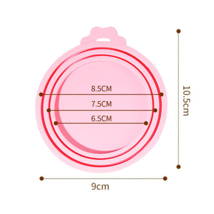 2-5PCS 3In1 Reusable Silicone Can Lid For Most Sizes Of Dog And Cat Cans To Maintain Freshness Kitchen Organization Pet Supplies