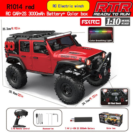 Huangbo Hot Selling 1:10 Remote Control Off Road Vehicle The Second Generation Upgraded Full Scale Climbing Vehicle Remote Car
