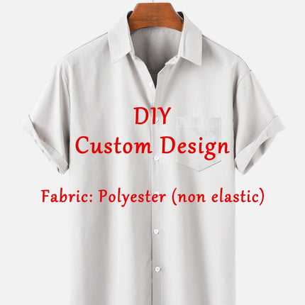 Customized Men's Shirts Summer Hawaiian Short Sleeve Women 3D Custom Design Tops T-shirt Factory Outlet Long Sleeve Shirt