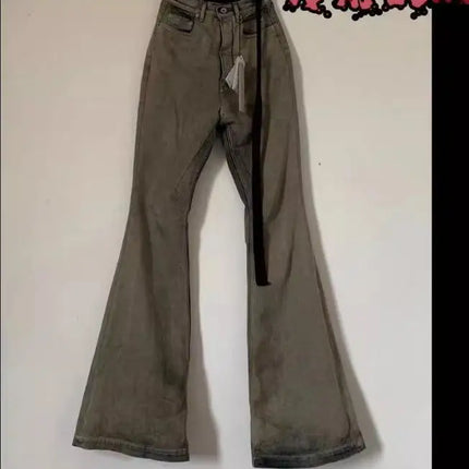 Brand New Rick Washed Sand Zipper Pocket Fit slim opium PANT Jeans Cotton Denim Pants Comfort Casual Jeans Size S M L XL #B6