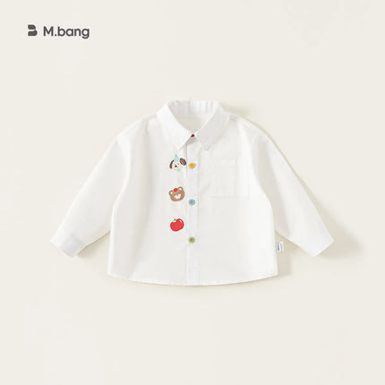 Children's Clothing, Boys' Shirt, Spring New Product, Printed, Children's Interior, Versatile, Girls' Top, Lapel, Baby Clothes