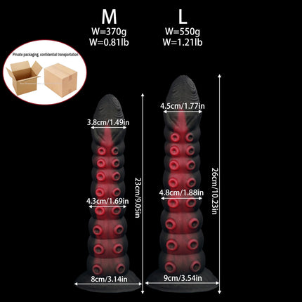 New Tentacle Anal Plug Mixed Color Alien Dildo Soft Huge Butt Plug Suction Cup Anal Toys Vaginal Anal Dilator Sex Toys Women Men