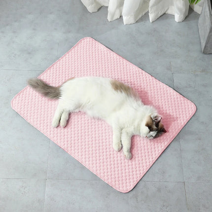 Cat Cooling Mat Summer Pet Dog Cold Ics Nest Breathable Bed For Small Dogs Pet Accessories Cat Durable Blanket Sofa Cat Ice Pad