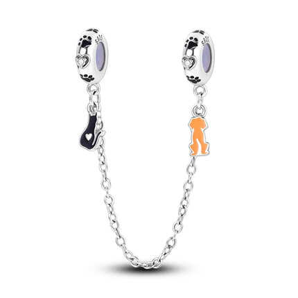 925 Silver Clasp Clip Spacer Stopper Beads Charms & Safety Chain  Clasp Charm Bead Fit Original Bracelet DIY Jewelry