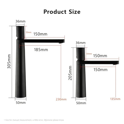 Modern Basin Faucet Brass Bathroom Sink Faucet Hot and Cold Water Mixer Tap WC Deck Mount Washbasin Faucets Bathroom Accessories