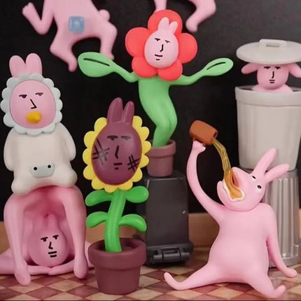 2025 Hot Pink Rabbit Blind Box wacky abstract Series Mysterious Box Toys Cute Fashion Action Figures Cartoon Decor Surprise Gift