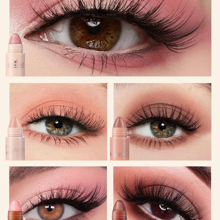 DIMSHOW 5-section Highlight Lazy Eyeshadow Pencil Pearlescent Fine Glitter Illuminating Eyeshadow Stick Set
