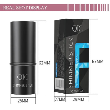 QIC Multi-Functional Contour Stick - Highlighter, Blush & Concealer, Create 3D Facial Contours Cream Makeup Beginner-Friendly
