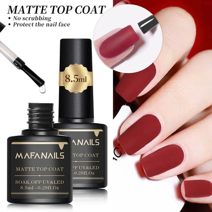 1/2pcs Nail Base Coat&Top Coat Gel Polish Sets 8.5ml Semi-permanent Nail Varnish Rubber Top Coat Base Coat Manicure Function Gel