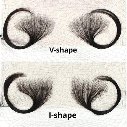 Lace Edges Baby Hair 100%Human Hair Edge for Women Swiss HD Lace Baby Hair Edges Strips Reusable Invisible Lace Hairline Instant