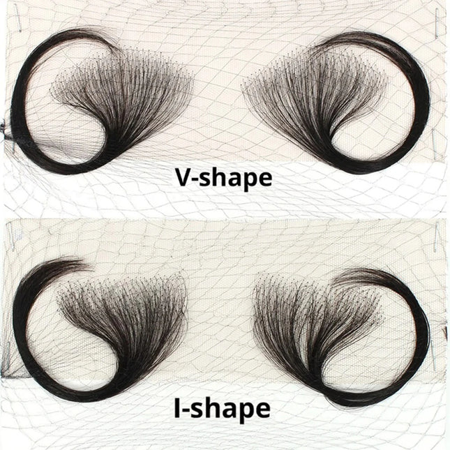 Lace Edges Baby Hair 100% Human Hair Edge for Women Swiss HD Lace Baby Hair Edges Strips Reusable Invisible Lace Hairline Instant