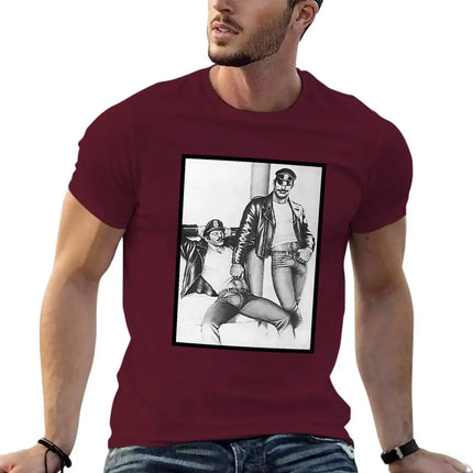 Vintage Tom of Finland - Frisky Duo T-Shirt vintage cute tops Men's t-shirts