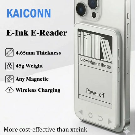 KAICONN S1 E-Book Reader Ink Screen Magnetic Lightweight 3.52Inches Ultrathin Magnetic Portable E-Book Readers 128MB