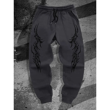 Gothic Style Men'S Casual Sports Jogging Pants, New Spring Model For Campus