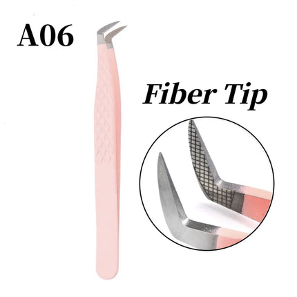 Lash Tweezers with Fiber Tip Tweezers for Eyelash Extensions Fiber Tips Eyelash Tweezers Eyelash Extensions Lash Tweezers