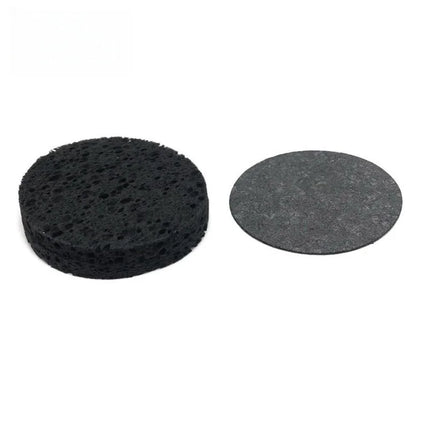 10/20/50PCS Black Round Facial Sponges Compressed Facial Cleansing Pad Natural Facial Cleansing Sponges Pads Exfoliating Sponges