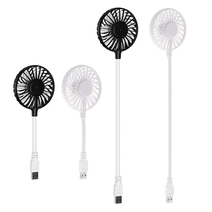 Mini Portable USB Fan Desk Fan Brushless Motor 360° Rotation Pocket Fan Mini Cool Fan Flexible Neck for Laptop or PC Versatile