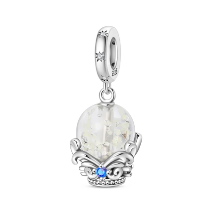 Original 925 Sterling Silver Charms Beads Cute Mushroom Unicorn Love Wings Pearl Charm for Bracelet Pendant Woman Girl Jewelry