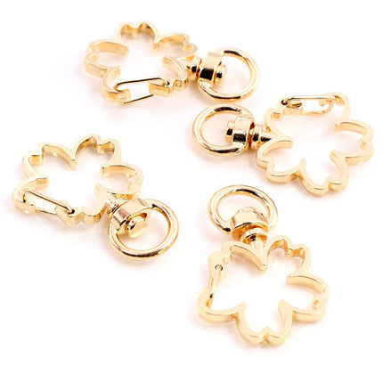 10pcs Cat Heart Snap Hook Trigger Clips Buckles For Keychain Lobster Lobster Clasp Hooks for Key Ring Clasp Jewelry Supplies