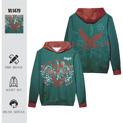 Custom Personal Design Men's Casual Breathable Hoodies Print Coats Fashion Women's Color Print Hoodie Outdoor Sweatshirt VL1476